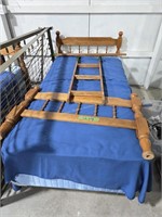 Pair of Maple single beds that can convert into