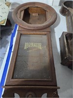 Lot of antique clock cases as shown