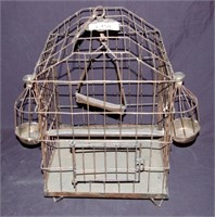 Vintage Wire Bird Cage 17"h x 12" x 12"