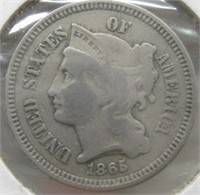 1865 3 Cent Piece - Civil War Era