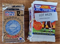 15 NOS PRO SET & SCORE 1991 SERIES NFL CARD PACKS