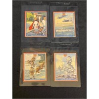 (4) 1940 Goudey 1st Column Defenders Cards