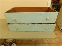 2 Wooden drawers 17X36X8