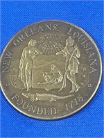 Orleans metal art - Mardi Gras coin