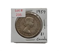 1957 Canadian Silver Dollar