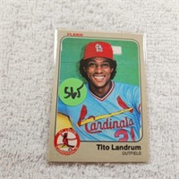 2-1983 Fleer Tito Landrum