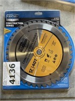 12" Construction Carbide Tipped 72T Saw Blade