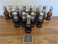 Vintage AVON Aftershave Chess Bottles 1