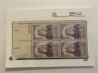 3C 50TH ANN DEVILS TOWER STAMP BLOCK W PL#