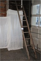Antique wooden ladder