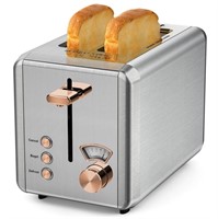 WF6555  WHALL 2 Slice Toaster - Stainless Steel