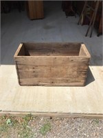 Antique Wood Crate No Top 33.75W x 16.5D x 16.5H