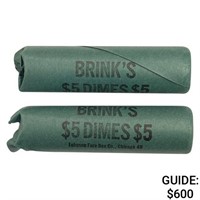 [100] 2 Rolls of $5 Dimes