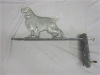 Vintage Cast Metal Cocker Spaniel Wall Mounted