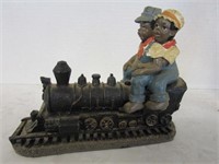 Train Engine w/children figurine