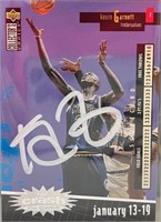 Kevin Garnett Signed Card with COA