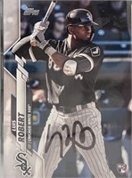 Sox Luis Robert Signed Card with COA