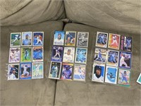 3 Sleeves of Baseball Trading Cards & More