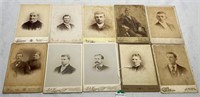 10 pcs. Antique Cabinet Card Photographs