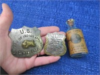 vintage dr. cox's liniment bottle -indian affairs