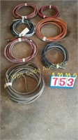 Painting Air Hose Lot (6) various lengths 5'-25'