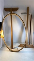 Wood Embroidery Hoop & Stand