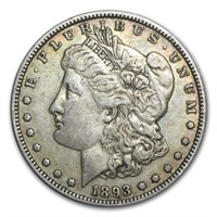 1893 Key Date Morgan Silver Dollar