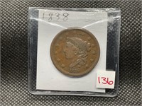 1838 LARGE CENT