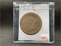 1853 LARGE CENT