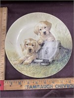 Gone fishing Collector dog plate