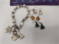 Holiday Themed Jewelry Lot