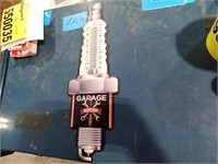 Spark Plug Thermometer Metal Sign