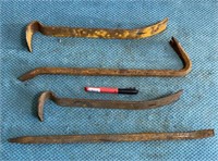 (4) pc. Pry and Crow Bar Set