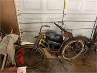 Antique Shwinn Bicycle with Headlight