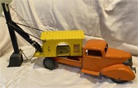 Turner Toy Steam Shovel Truck 1940's Yellow &