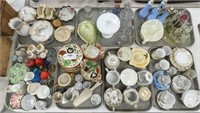 7 Tray Lots of Glassware, China & Collectibles