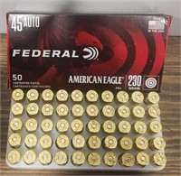 50 Rounds--Federal 45 Auto Ammunition