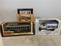 (2) Hershey's Collectibles and (1) ERTL 1931 Tru