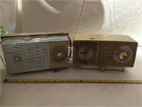 Two vintage radios.  Zenith and GE