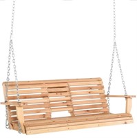 Wooden Porch Swing - Natural