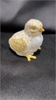Herend, Baby Chick Butterscotch and gold, 2" W x 2