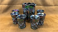 Boyd purple carnival water pitcher & glasses set