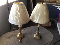 PAIR OF MATCHING TABLE LAMPS  WORK