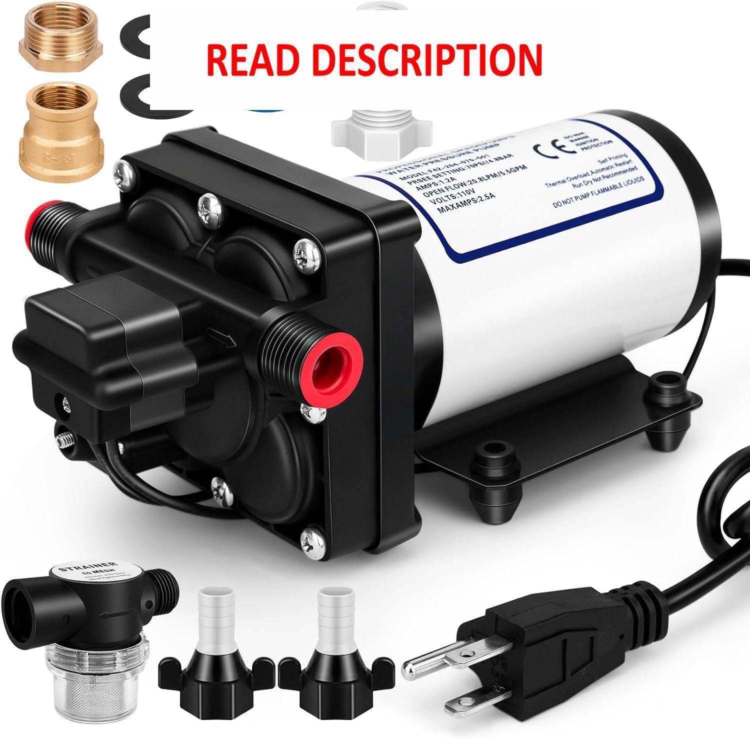 $112  Water Pressure Booster Transfer Pump 110V