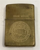 1987 Brass "Hawaii" Zippo Lighter, Untested