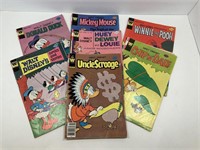 7 Vintage Walt Disney Comics