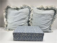 2 Large Decorative Pillows (@ 24” X 24”) and
