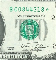 *STAR - 6 DIGIT* $2 1976 Federal Reserve
