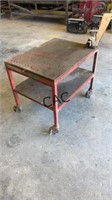 Rolling Work Table w/ Vise