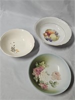 THREE MORE FANCY BOWLS FOR YOU! 2"X7.5", 2"X8",